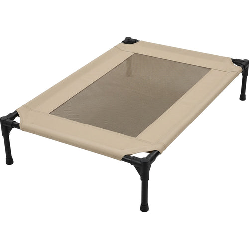 Lvme Elevated Mesh Dog Cot 120 x 80 cm Sand Beige - Product view